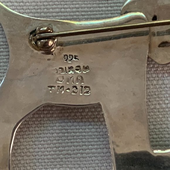 Vintage 925 Silver Doggie Brooch-unique - Picture 7 of 11